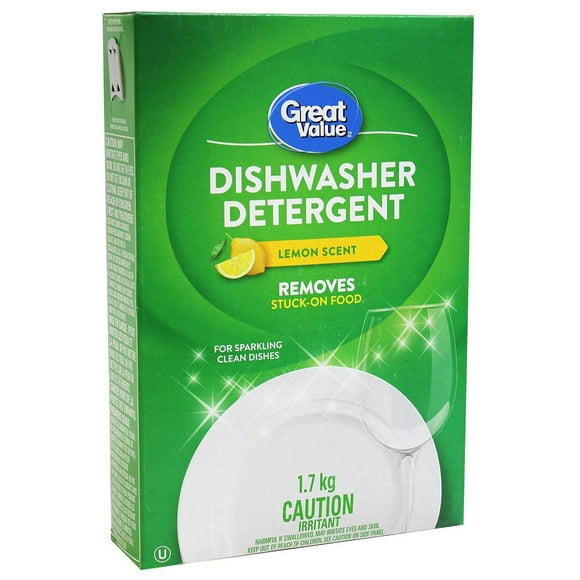 Great Value Lemon Scent Dishwasher Detergent 1.7KG