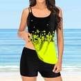 thumbnail image 2 of Tankini Swimsuits for Women Large Bikini Set Digital Print Suspender Beach Split Bathing Suits, 2 of 5