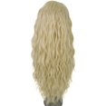 thumbnail image 4 of LUXLUXE Raven Wavy Layer 24 in Long L Part Wig, Heat Resistant Fibers,Light Blonde, 4 of 7