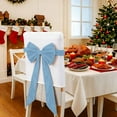 thumbnail image 4 of ToyKingdee Christmas Chair Sashes Bows Covers Velvet Bows Chair Covers Hanging Christmas Decorations for Xmas Dining Wedding Birthday Party, 4 of 8