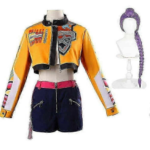 K-pop Rumi Cosplay Set With Wig Anime Uniform Halloween Carnival Party Costume For Women..