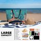 thumbnail image 5 of Fotbe Let's go Travel Bolsa de Viaje para Playa - Resistente al Agua, Bolsa Tote de Gran Capacidad y Ligera con 7 Bolsillos para Mujeres y Hombres, 5 of 7