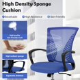 thumbnail image 4 of Mesh Office Chairs with Wheels, Home Offices Desk Chairs Comfy, Computer Chair, Rolling Chair, Adjustable Chair, Suitable for Office,Home, Bedroom, Study, Blue, 4 of 7
