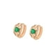 thumbnail image 1 of Arracadas Para Dama Con Esmeralda Y Swarovski Oro 18K Lam dorado Unitalla, 1 of 7