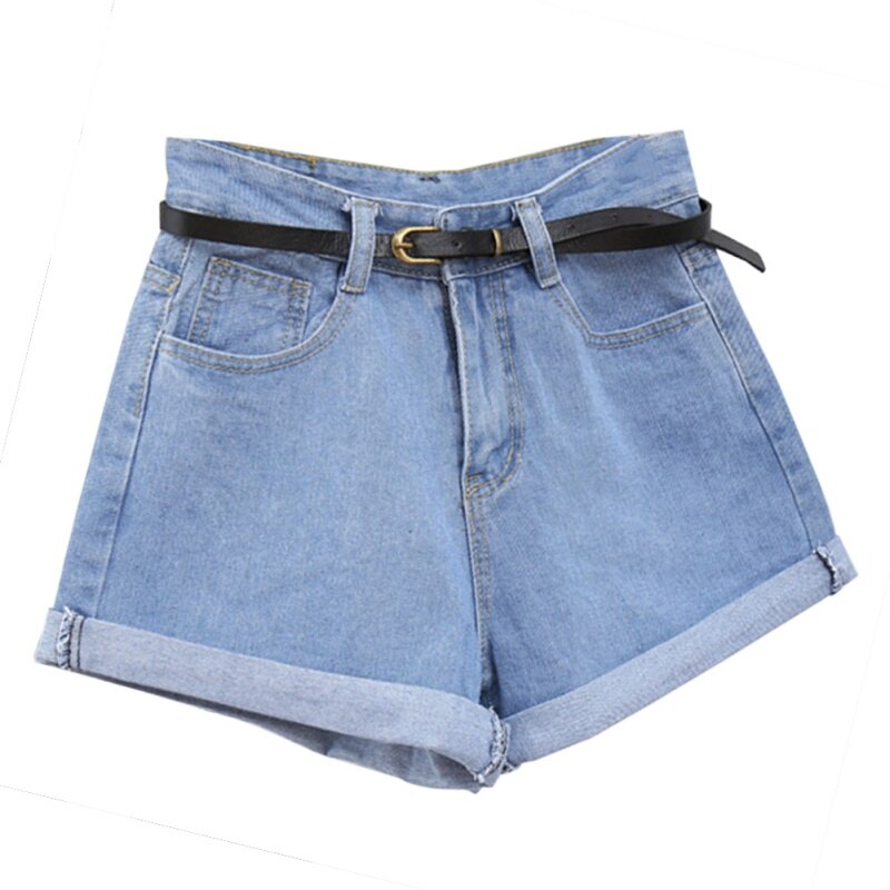 Women Retro Jeans Shorts Summer High 