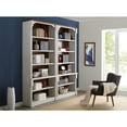 thumbnail image 3 of Martin Furniture Durham Rustic Open 8' Wood Bookcase, White, 3 of 8