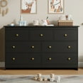 thumbnail image 5 of YouTrend 7 Drawer Dresser, Modern Black Chests of Drawers Wood Adult Storage Cabinet for Bedroom Living Room Hallway, 5 of 11
