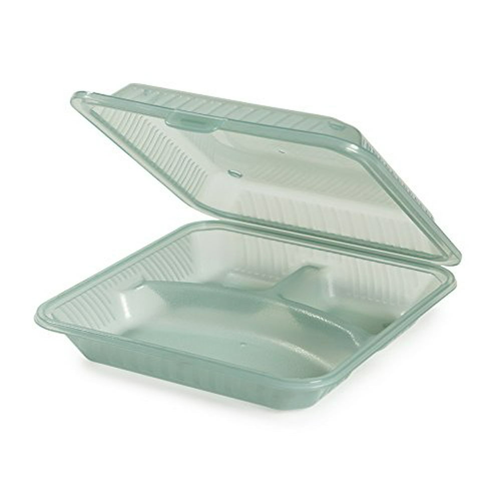 GET EC121JAEC TakeOut Food Container, 9' x 9', Jade