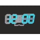 thumbnail image 5 of Reloj Digital Pared o Buro Color Azul Temperatura Alarma Hogar, 5 of 6