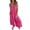Hot Pink, variant on Cavosen Formal Jumpsuits for Women Plus Size Loose Jumpsuits Camisole Overalls with Pocket Solid Lightweight Summer Work Rompers