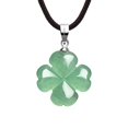 thumbnail image 1 of Collar iStone, trébol de cuatro hojas, aventurina verde, San Patricio, 1 of 8