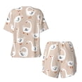 thumbnail image 5 of Lsque White Goose Women's Short-Sleeved Pajama Set - 2 Piece Soft and Lightweight Sleepwear Set-X-Large, 5 of 9