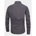 thumbnail image 2 of FEOYA Casual Business Tops for Men Long Sleeve Dress Shirts Stretch Slim Fit Shirts Button Down Blouses Formal Work Shirts Solid Color for Dating Wedding Working Talking Speeches Travel XL, 2 of 6
