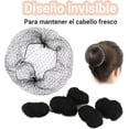 thumbnail image 2 of 100pzs Red para Cabello y 50 Pcs Ligas para Cabello, JDF3CISH Cofias Desechables, Red de Pelo Tejida de, Gorro Desechable Tipo para Bailarinas de Ballet, Redecillas de Cocina, Danza, Actor, 2 of 3