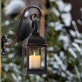 thumbnail image 3 of Farol decorativo Yongmao, velas LED parpadeantes vintage, paquete de 2, 3 of 6