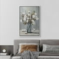 thumbnail image 2 of PixonSign Framed Canvas Print Wall Art Watercolor Cotton Flower Still Life Nature Wilderness Illustrations Modern Art Botanical Floral Farmhouse/Country Relax/Calm/Cozy - 24"x36" White, 2 of 5