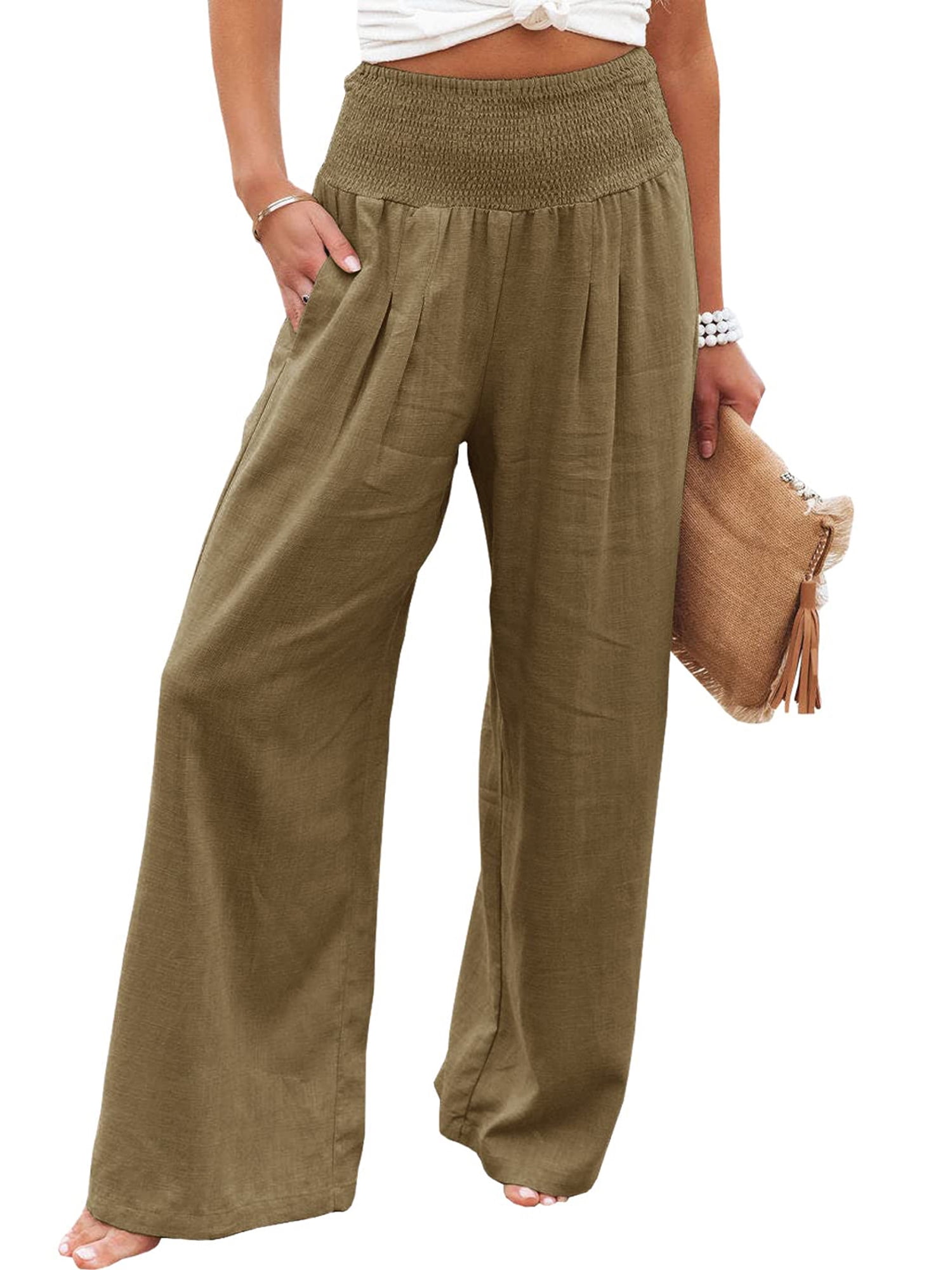 Womens Clothing Trousers Department 5 Synthetic Trouser in Brown Slacks and Chinos Wide-leg and palazzo trousers 