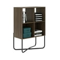 thumbnail image 2 of Techni Mobili Modern Geometric Bookcase, Walnut RTA-983BC-WAL, 2 of 12