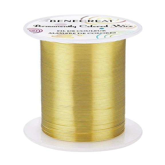 22 Gauge 164FT Resistant Gold Wire Jewelry Beading Wire for Beading Wrapping and Other Jewelry Craft Making