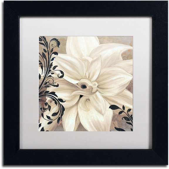 Trademark Fine Art "Winter White II" Canvas Art by Color Bakery White Matte, Black Frame