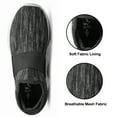 thumbnail image 4 of YHOON Women’s Slip On Walking Shoes, Non Slip/Lightweight/Breathable, Black/White, 4 of 5