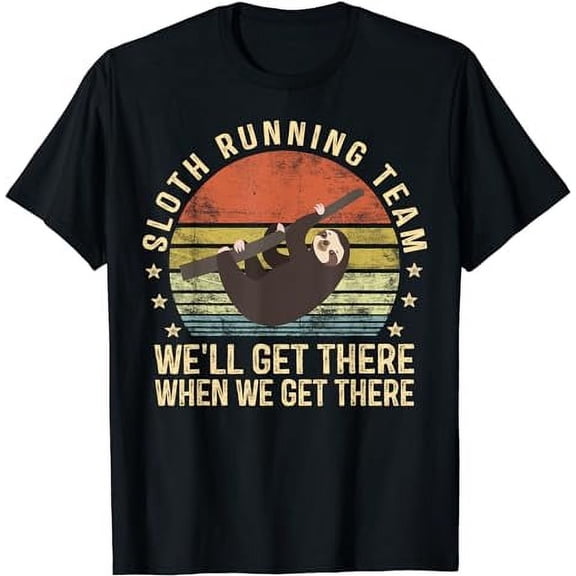 Sloth Running Team Funny Lazy Sloth Lover Gifts Vintage T-Shirt