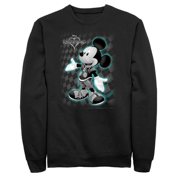 Men's Kingdom Hearts 1 King Mickey  Sweatshirt Black Large