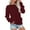 Wine, variant on Vedolay Hoodless Sweatshirts for Women Casual Pullover Long Sleeve Basic Crew Neck Sweatshirt Green,2XL