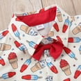 thumbnail image 5 of Zanarzt Toddler Boy 4th Of July Shorts Outfit Toddler Baby Boy 4th of Outfits Gentleman Short Sleeve Button Down Shirt Dress Shorts Fourth of July Clothes Set Red,6-12 Months, 5 of 7