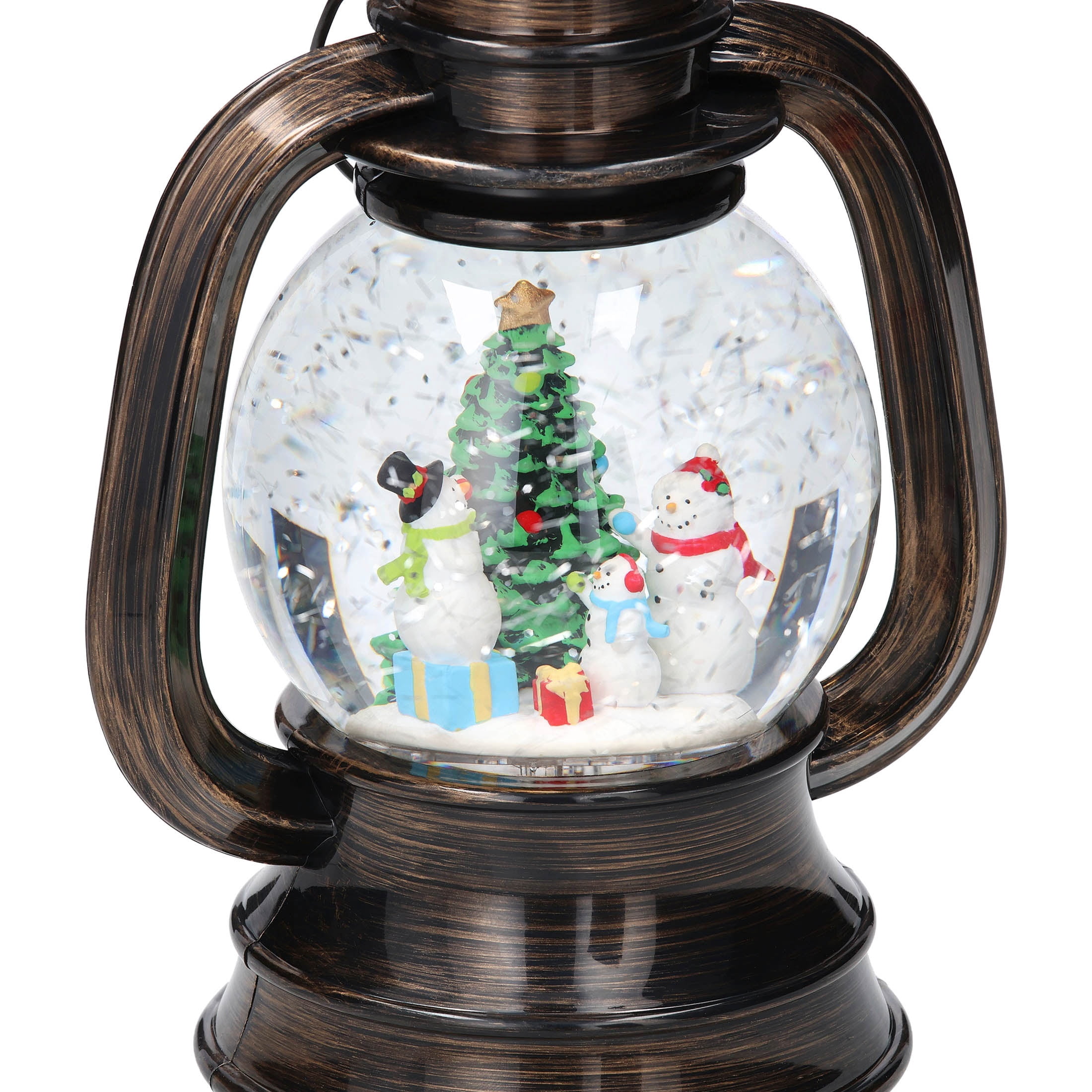 Light-Up Snowman Water Lantern Christmas Decoration, Multicolor, 7.8", by Holiday Time