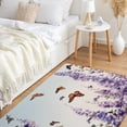 thumbnail image 2 of JML Non-Slip Microfiber & Rubber Doormat - Soft Entryway Rug for Home/Office (24"x36") - Easy Clean Door Mat for Indoor/Outdoor Use, Lavender And Butterflies, 2 of 5