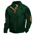thumbnail image 3 of TINZ Chandail en Molleton à Col Montant Imprimé Numérique d'Hiver Mode Décontractée Rétro à Manches Longues Sans Capuche Chandail Col Rond pour Usage Quotidien Ensemble Chandail en Molleton Ours Pantalon et Chandail en Molleton pour Hommes, 3 of 3