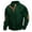 Z001-Dark Green, variant on Mens Sweatshirts Retro 1/4 Button Up Twist Textured Knit Pullover Sweaters Fall Winter Elbow Patchwork Loose Fit Tops