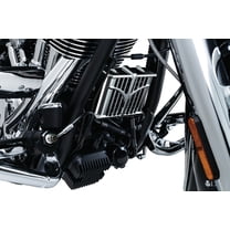 Kuryakyn 5640 Motorcycle Engine Accent Accessory: Oil Cooler Cover for 2014-19 Indian Motorcycles, Chrome