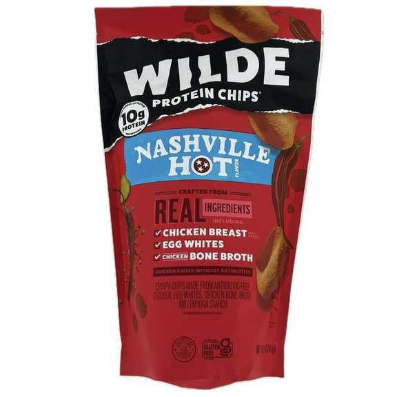Wilde Crispy Protein Chips, Nashville Hot (8.5 Ounce)