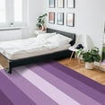thumbnail image 6 of Striped Area Rug 2'x3' Purple Ombre Stripe Washable Area Rugs Non Shedding Floor Carpet Rubber Backing Non-Slip Indoor Mats for Living Room Bedroom Kitchen, 6 of 8