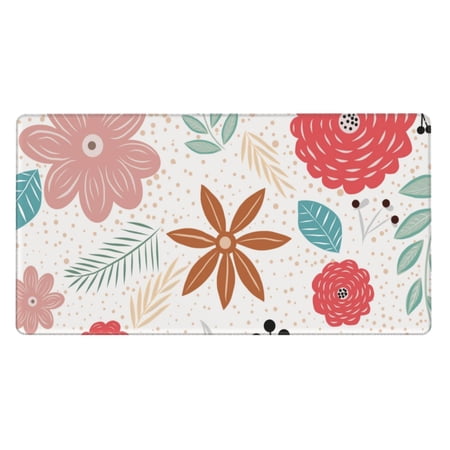 ZICANCN Gaming Mouse Pad, Nature Flora Background Large Mouse Mat Desk Pad, Keyboard Mouse Mat, 15.8x29.5 inch