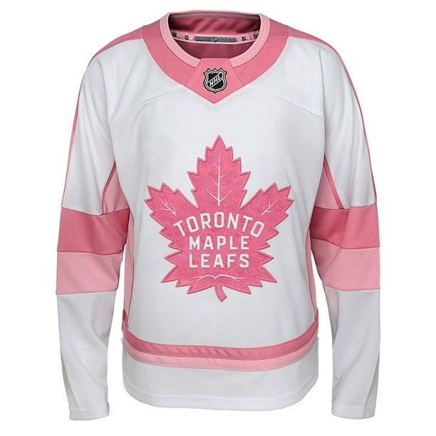 JOHN TAVARES TORONTO MAPLE LEAFS GIRLS YOUTH L/XL PINK NHL LICENSED JERSEY