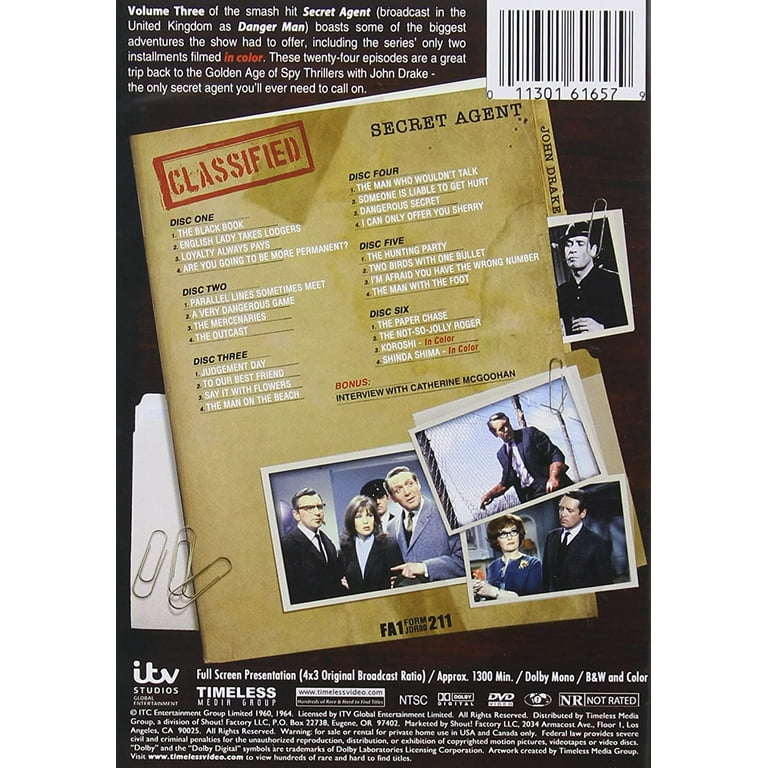 Secret Agent (aka Danger Man): The Complete Series (DVD), Timeless
