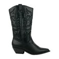 thumbnail image 3 of Reno Black Soda Cowboy Western Stitched Boots Women Cowgirl Boots Pointy Toe Knee High, 3 of 3