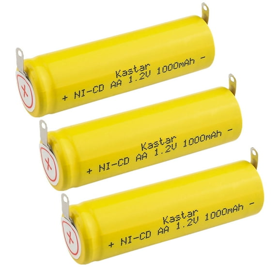 Kastar 3-Pack Battery Replacement for Philips 422203613480 HP2750 HQ6675 HQ6676 HQ6695 HQ851 HQC280 HQC281 HQG265 HQT360 HQT364 HQT368 HQT388 HQT562 HQT764 HQT784 HQT788 HS199 138-10584 20XL