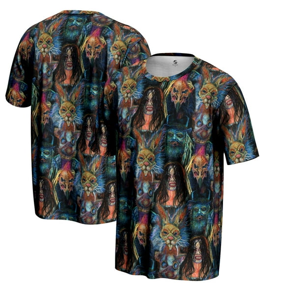 Men's ProSphere Black Wyatt Sicks Allover Print T-Shirt