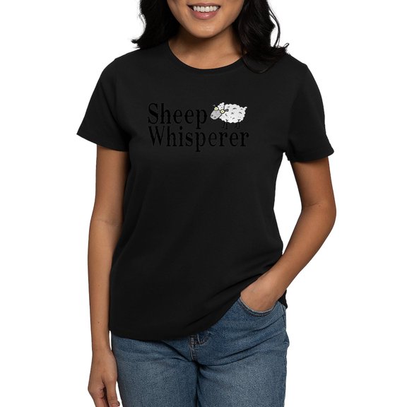 CafePress - Sheep Whisperer Women's Dark T Shirt - Women's Traditional Fit Dark T-Shirt
