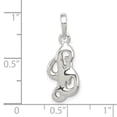 thumbnail image 2 of White Sterling Silver Charm Pendant Themed 15-17 mm 9-13, 2 of 2