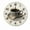 FFclock019, variant on ZXCXRQFa Red Strawberry Summer Wall Clock Battery Operated Non Ticking Silent Analog Rustic Farmhouse Round Clock Wood Decor for Home Kitchen Living Room Bathroom