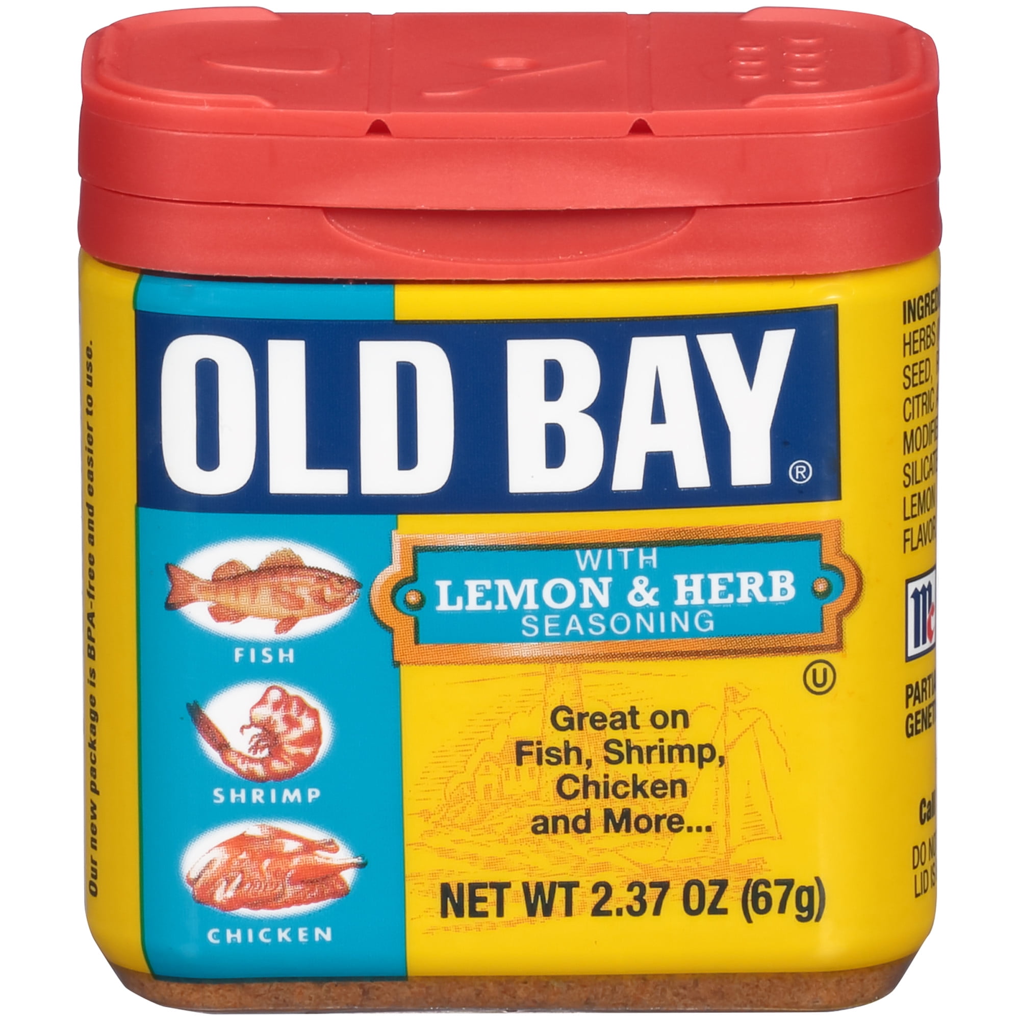 OLD BAY Lemon & Herb Seasoning, 2.37 OZ
