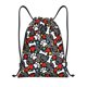 thumbnail image 1 of Fotbe Paw And Bones Bolsa Mochila con Cordón Estampada, Bolsa de Gimnasio Deportiva, Bolsa Cinch, Bolsa con Cordón para Hombres y Mujeres-Small, 1 of 6
