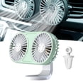 thumbnail image 3 of Ventilador de refrigeración portátil para automóvil Atmósfera de carga USB Ángulo de luz Ajustable Eléctrico Verde Zulema Ventilador portátil para automóvil, 3 of 8