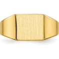 thumbnail image 4 of 14k Yellow Gold 8.5x7.0mm Closed Back Signet Ring - Ring Size 5.0, 4 of 8