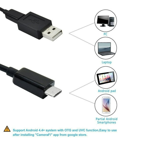 Pipe Inspection 5M 7Mm Camera Plumbing Water Proof Usb Drain Industrial Borescopes Sewer